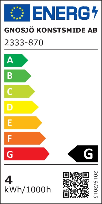 Energy Label Konstsmide Beer garden chain (20 m)