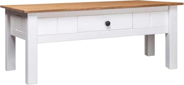 White and natural wood colour