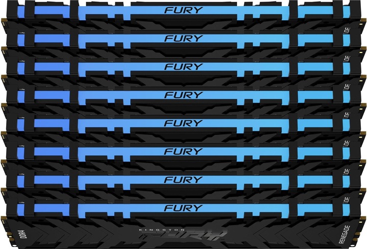Actual product image Kingston FURY Renegade RGB (8 x 32GB, 3200 MHz, DDR4-RAM, DIMM)
