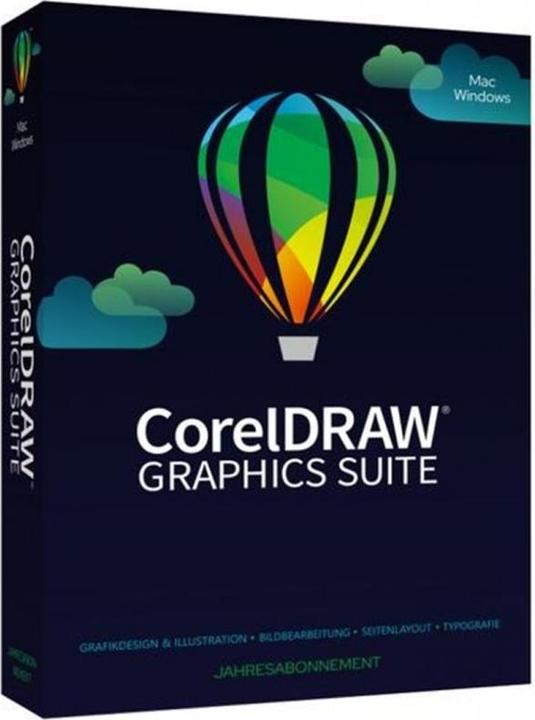 Corel Draw Graphics Suite Agnostic Box, Subscr., 1yr, WIN, EN (1 User, 12 months)