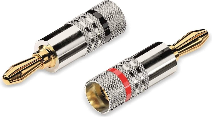 Produktbild Delock PureLink sonero Bananenstecker - schraubbar - 4er Set