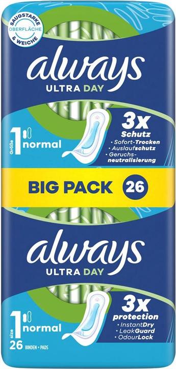 Produktbild Always Ultra Binde Normal BigPack (26 x)
