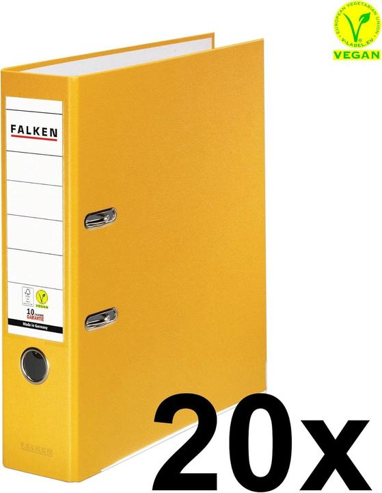 Image du produit Falken Classeur PP-Color, DIN A4, largeur de dos 50 mm ou 80 mm (A4, 80 mm, 20 pcs)