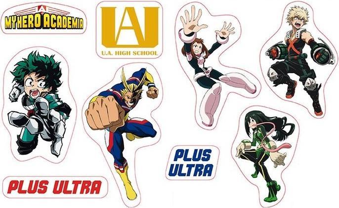 Image du produit ABYstyle MY HERO ACADEMIA - Autocollants - 16x11cm 2 feuilles - UA High School X5