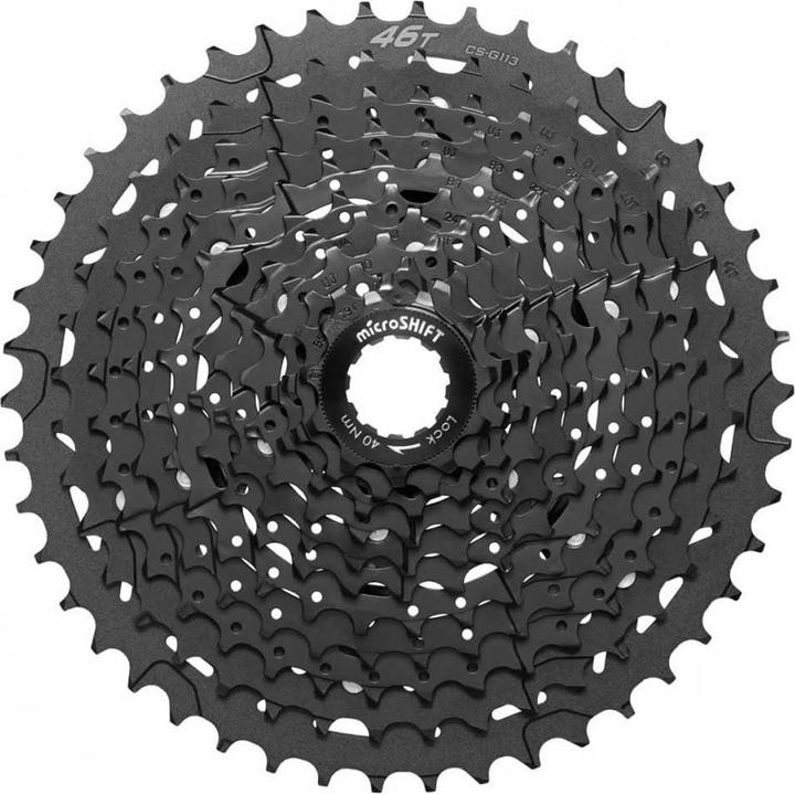 Actual product image Micro Shift Microshift Unisex - Adult x Cassettes, Black, 12-46 (8-speed, 11-32)
