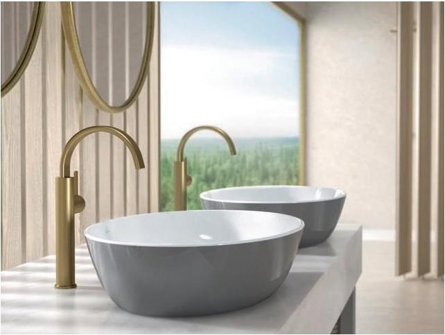 Produktbild Villeroy & Boch Aufsatzwaschbecken Artis 61 cm oval weiss/french linen 419861BCT7 (410 mm, 610 mm)