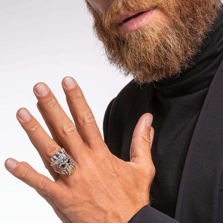 Produktbild Thomas Sabo Ring Totenkopf Ritter (54, 925 Silber)