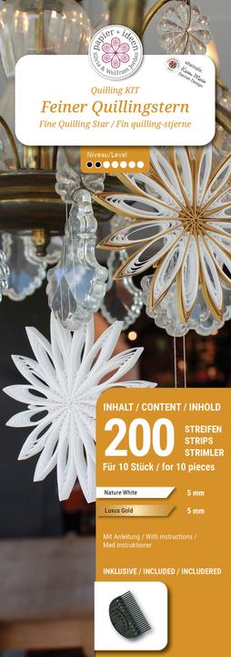 Produktbild Papier+ideen Quilling-Set "Fine Stars"