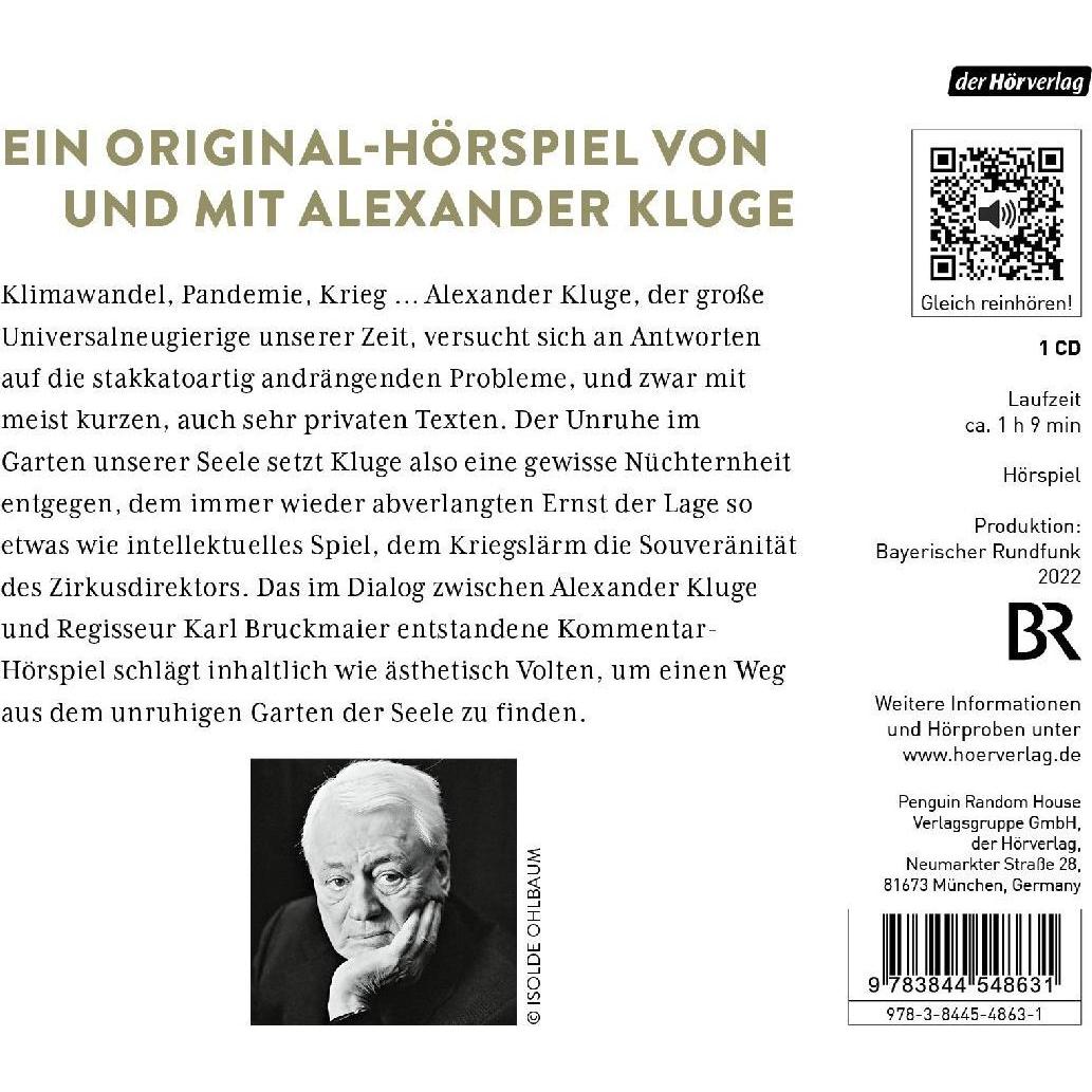 Thumbnail - Unruhiger Garten der Seele, Hörbücher von Alexander Kluge, Helge Schneider, Katja Bürkle, Gabriel Raab