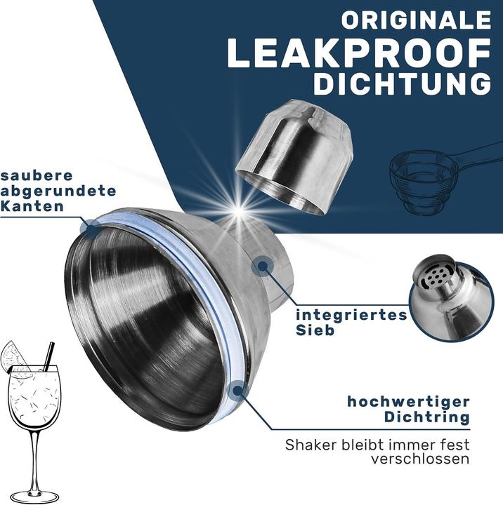 Immagine prodotto Grevening Cocktail Shaker Set (Set da cocktail)
