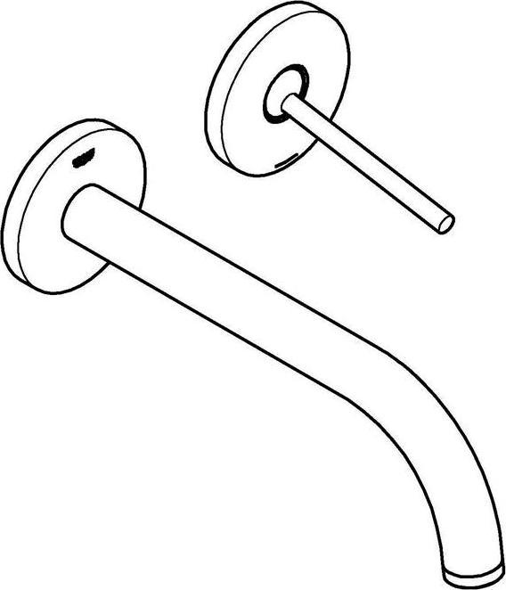 Actual product image Grohe Atrio 2-hole basin mixer