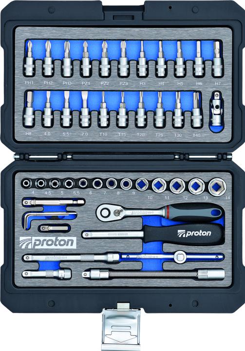 Actual product image Proton Socket spanner set F-47M 1/4", 47 pieces