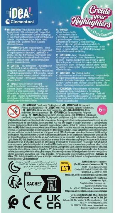 Produktbild Clementoni Idea Textmarker selbst gestalten – Crazy Summer