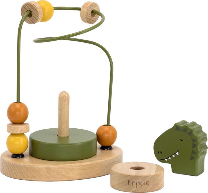 Actual product image Trixie Baby Wooden motor skills loop dino
