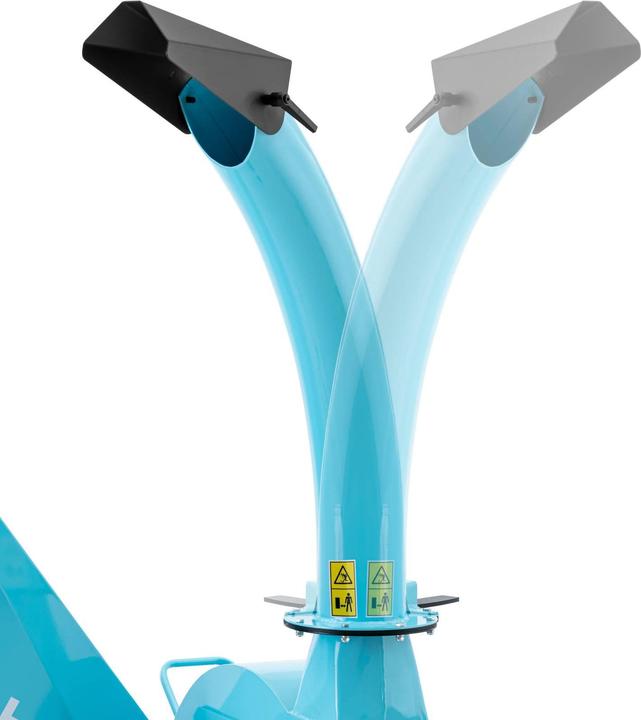 Produktbild Hillvert Gartenhäcksler Häcksler Schredder Holzhäcksler Benzin 15 PS Anhänger Ø 120 mm