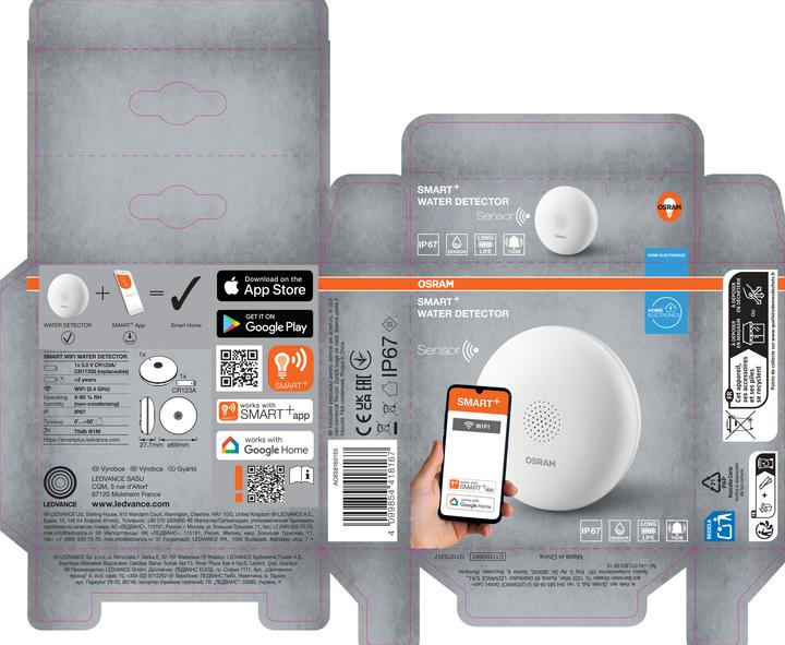 Produktbild Osram SMART+ WIFI WATER DETECTOR White