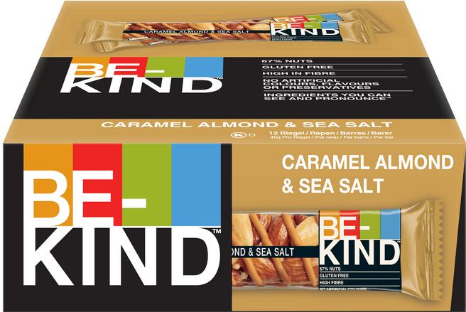 Actual product image Be-Kind Caramel Almond & Sea Salt (12 pcs., 480 g)