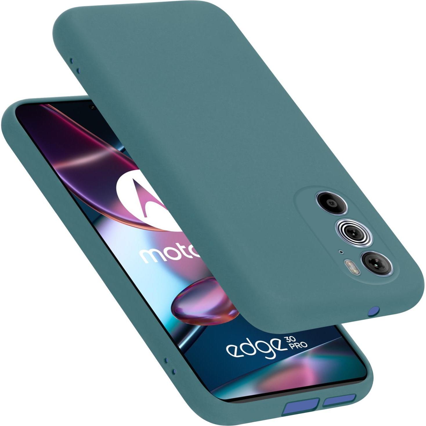 Cadorabo TPU Liquid Silicone Case Hülle für Motorola EDGE 30 PRO / EDGE+ (Motorola Edge 30 Pro, Motorola Edge+), Smartph...