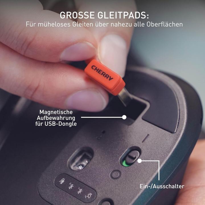 Produktbild CHERRY Stream mouse ultimate (Kabelgebunden, Kabellos)