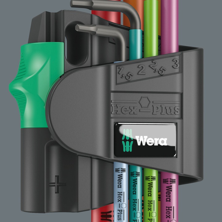 Actual product image Wera 950/7 Hex-Plus Multicolour Magnet 1