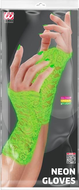 Produktbild Widmann Neon Grüne Handschuhe Aus Spitze