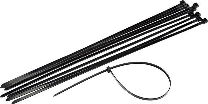 Okko CABLE TIES 7.5X370MM 100PCS BLACK (Plastic cable ties, 370 mm, 100 pcs.)