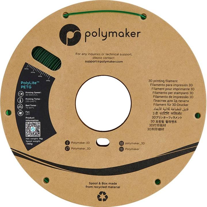 Produktbild Polymaker Filament (PETG, 1.75 mm, 1000 g, Grün)