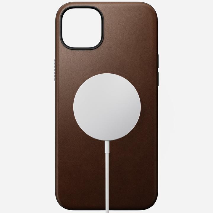 Immagine prodotto Nomad Cover posteriore in pelle moderna per iPhone 15 Plus marrone (Apple iPhone 15 Plus)