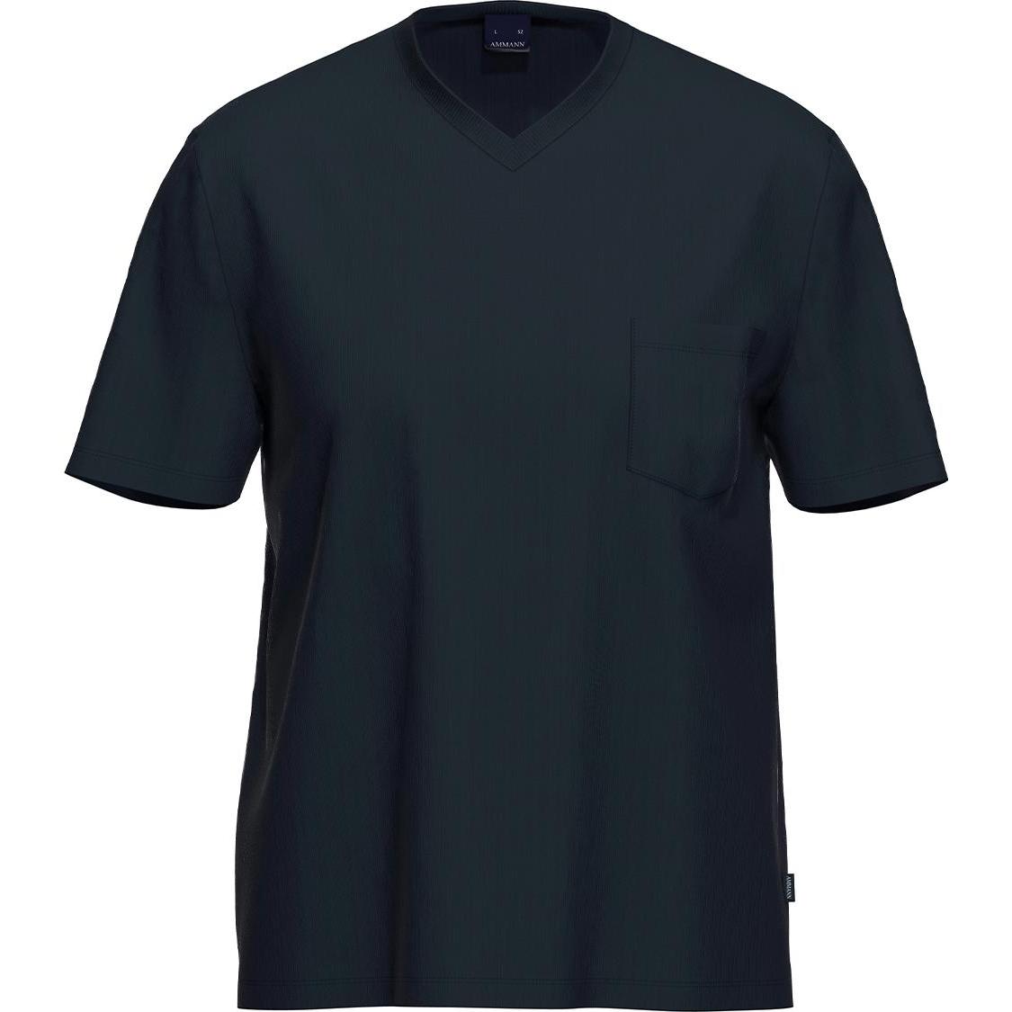 Thumbnail - Ammann, Herren, Pyjama, Organic Cotton - Mix & Match Schlafanzug Oberteil, Blau, (XXL)