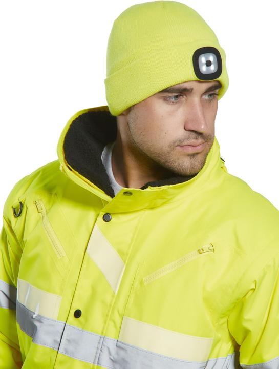 Actual product image Schönenberger Beanie LED Head Light USB Yellow (One size)