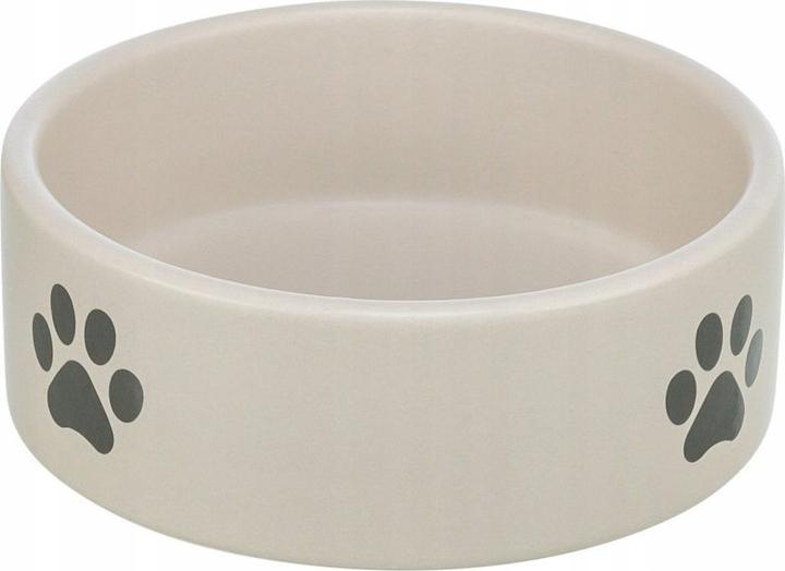 Actual product image Trixie Voerbak / Drinkbak Hond Pootmotief Keramiek Lichtgrijs / Grijs - 1,4 Ltr 20 Cm (1.40 l)
