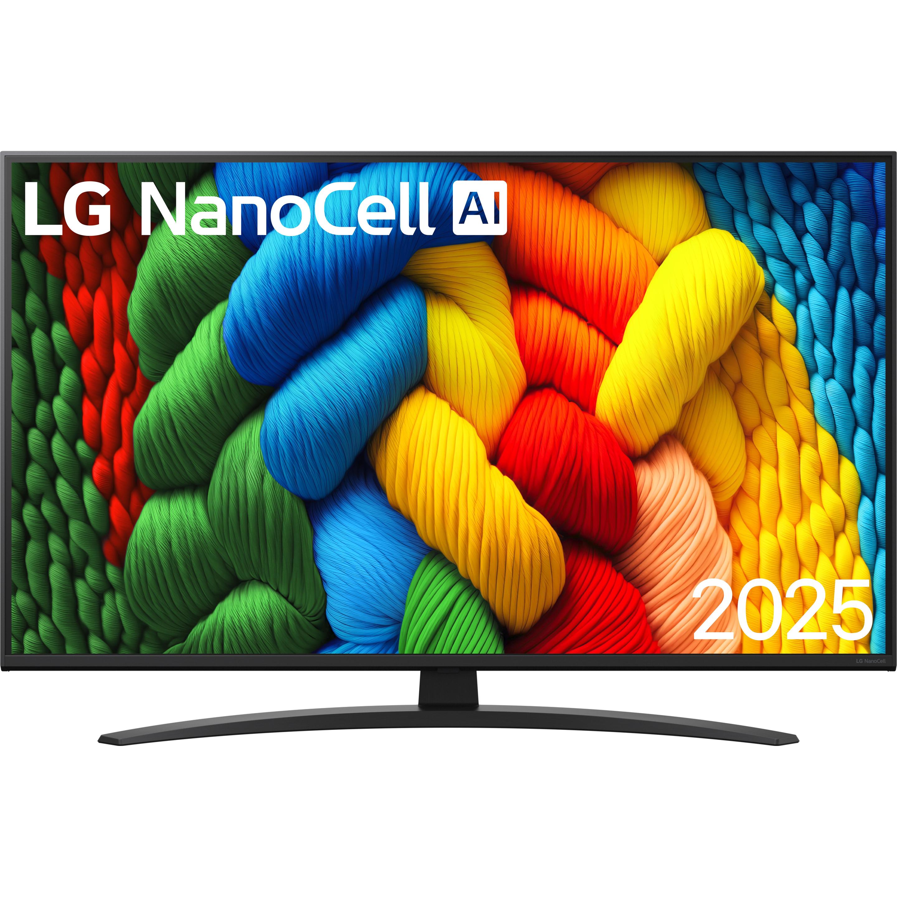 LG 55NANO81A6A sw NanoCell LED-TV UHD,Multituner,Smart,PVR,a7,HDR (55", NANO81, Nano-Cell, 4K, 2025)