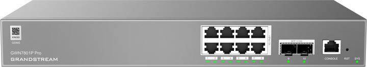 Produktbild Grandstream GWN7801P PRO? Enterprise Layer 2++ Managed Switch? 8Ã Gigabit RJ45 (PoE/PoE+) + 2Ã G (10 Ports)