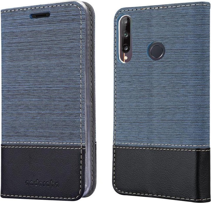 Produktbild Cadorabo Book Jeans Optik Cover (Huawei P40 Lite E)