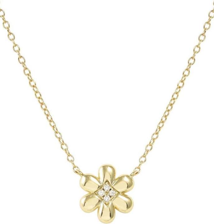 Image du produit Nomination Petit Sparkle Halskette Blume (Argent 925, Plaqué or)