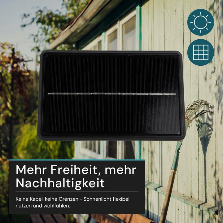 Produktbild Luxula Solar Wandleuchte Up/Down, 3-flg, CCT, IP54 (50 lm, IP54)