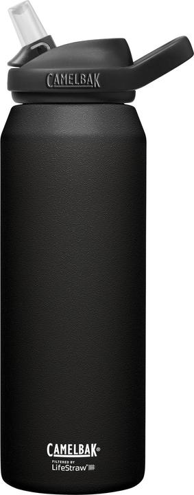 Actual product image Camelbak Eddy+ Stainless Steel Vacuum Insulated Filtered by Lifestraw Water Bottle - Black - 32oz/1 (0.95 l)