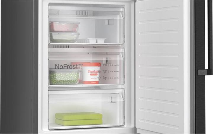 Image du produit Bosch Hausgeräte Série 4, Réfrigérateur-congélateur indépendant avec partie congélation en bas, 203 x 60 cm, inox (363 l)
