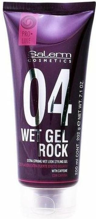Salerm WET GEL ROCK extra-strong wet look styling gel 200 ml (Haargel, 200 ml)
