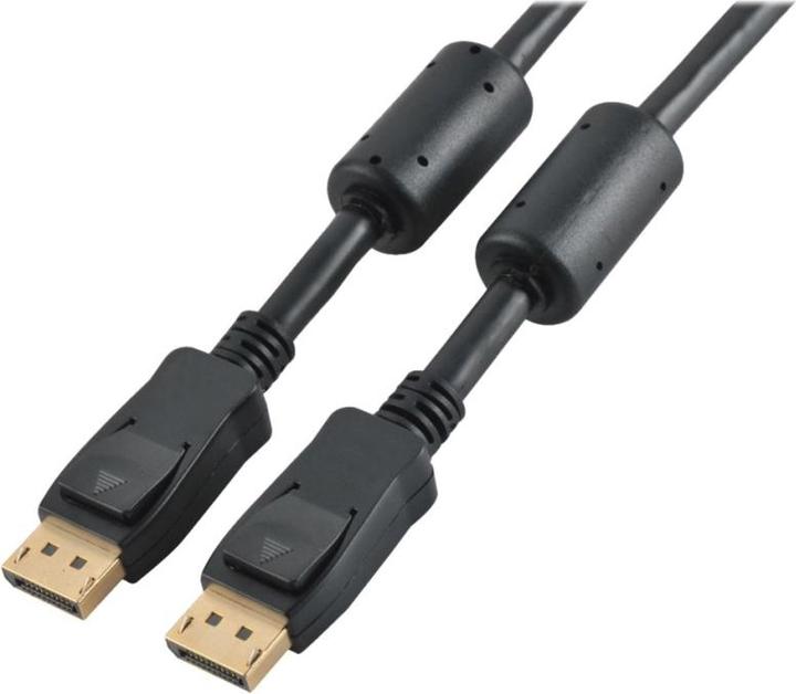 Produktbild Tecline DisplayPort-Kabel, DP 1.2, High Quality, vergoldet, DisplayPort St./St., vergoldet, 3.0 m vergoldete (3 m)