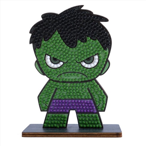 Actual product image Craft Buddy Hulk, Crystal Art Figure approx. 11x8cm