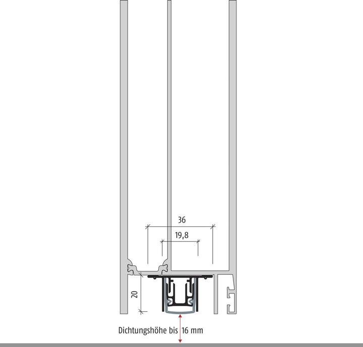 Produktbild Planet Türabsenkdichtungen RO