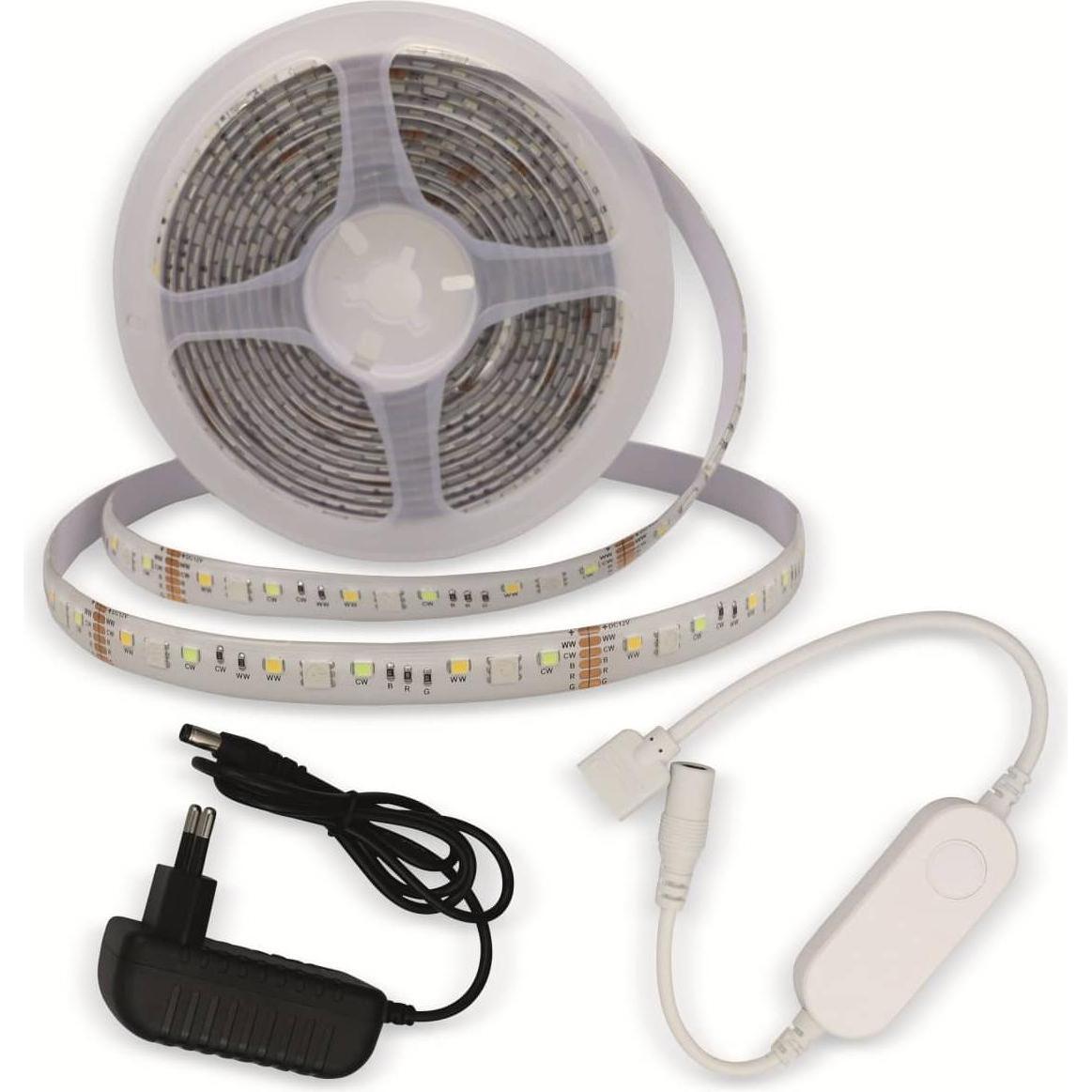Optonica, Striscia LED, Striscia LED, RGB + CCT 5050 + 2835, alimentazione + WiFi Contr, 3 m (300 cm, Interno)