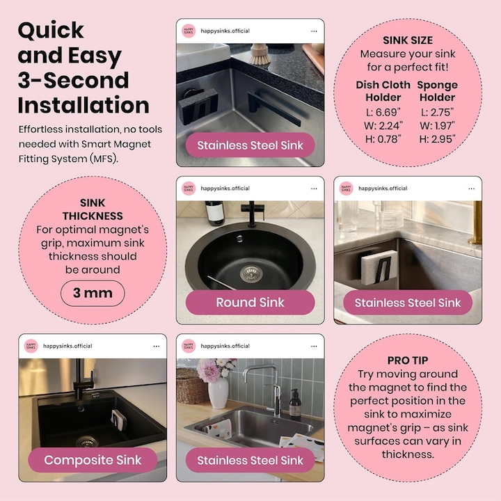 Produktbild Happy Sinks Schwammhalter