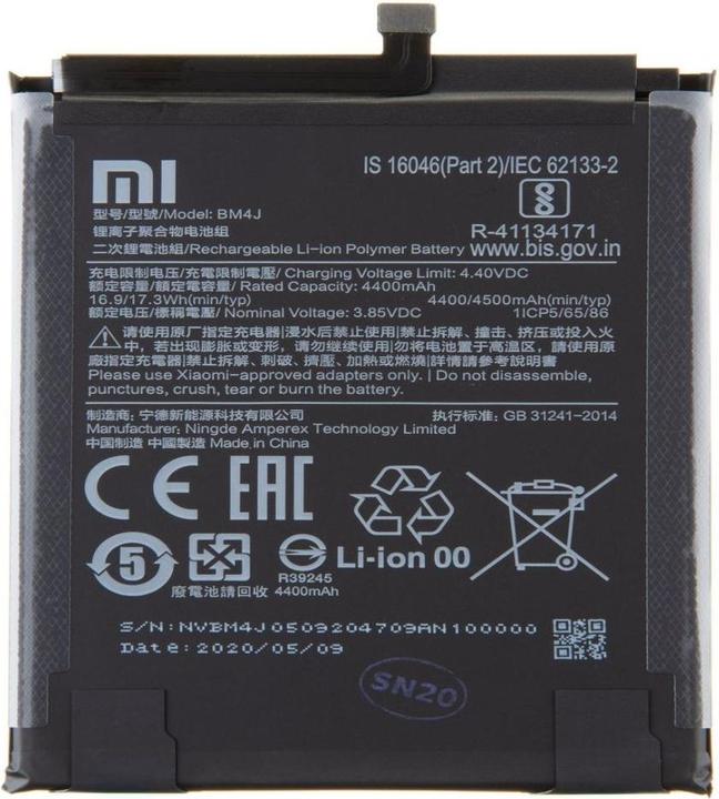 Actual product image Xiaomi BM4J Original Battery 4500mAh (Service Pack)
