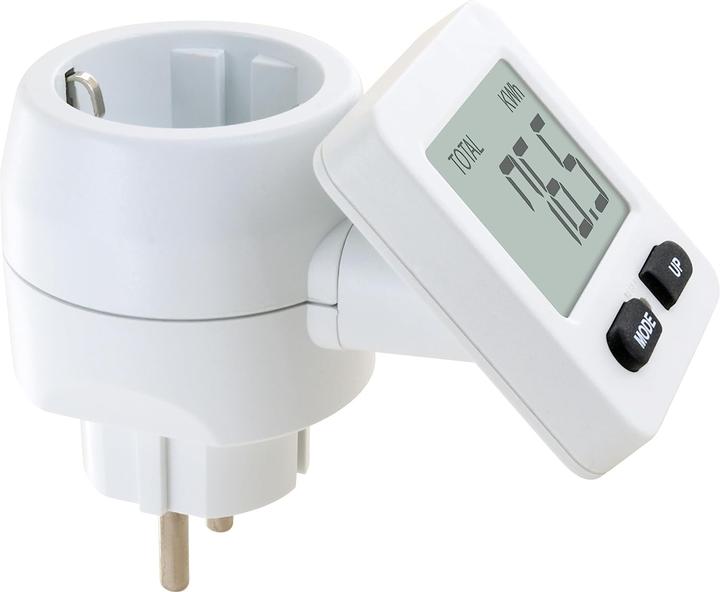 Actual product image Schwaiger Energy cost meter with flex. Display, white