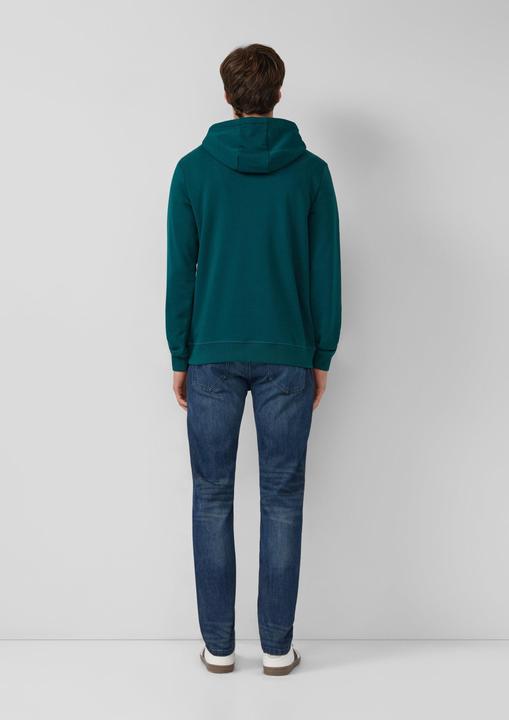 Produktbild s.Oliver Sweatshirt Kapuzenpullover aus Baumwollmix mit Label-Print (M)