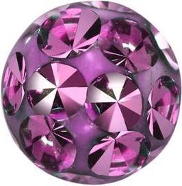 Image du produit Bijouteria Embout de piercing (Cristallin, Acier inoxydable, Résine époxy)