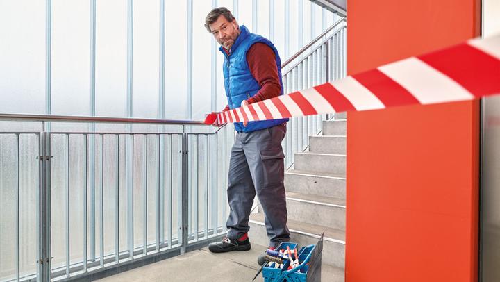 Immagine prodotto tesa Nastro barriera per segnali (80 mm)