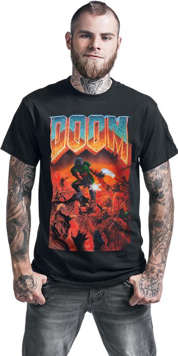 Actual product image Doom Classic Boxart Men's Tshirt (XL)